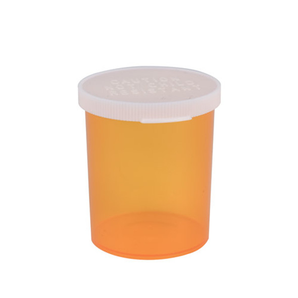 30 Dram Amber Snap Cap Vials: Case of 280