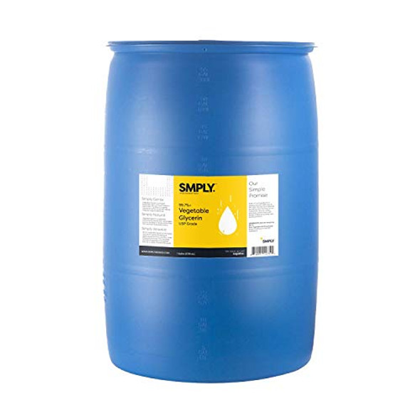 SMPLY. 99.7% Pure USP Vegetable Glycerin - Food Grade (55 Gallon Drum)