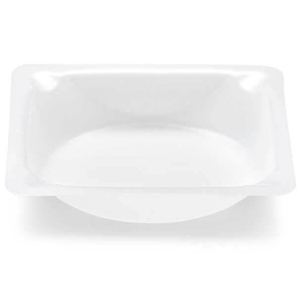 Weighing Boat, Plastic, Square with Round Bottom, Small Easy Pour Spout, Antistatic, 41 x 41 x 8mm, PS, White, 7mL