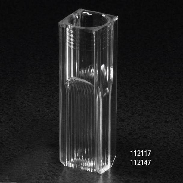 Cuvette, Semi-Micro, 2.9mL, with 2 Clear Sides, PS, 100/Tray, 10 Trays/Unit