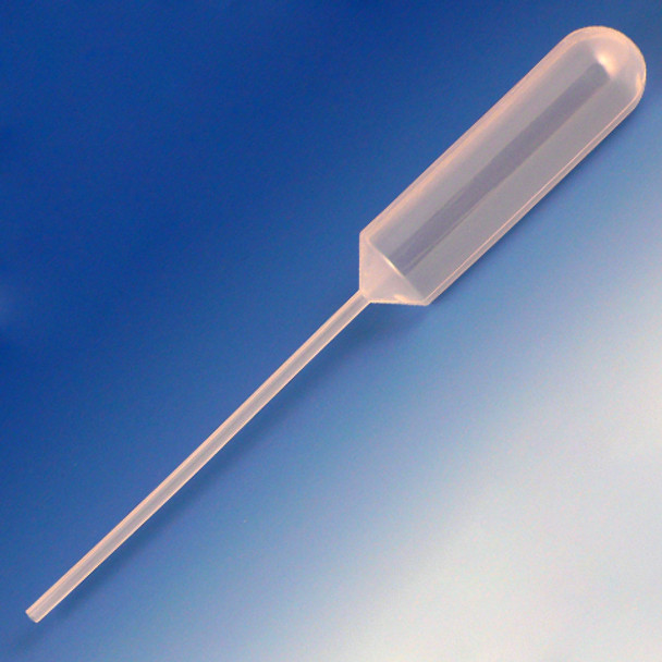 Transfer Pipet, 15.0mL, Narrow Stem, Large Bulb, 155mm, 250/Dispenser Box, 10 Boxes/Unit