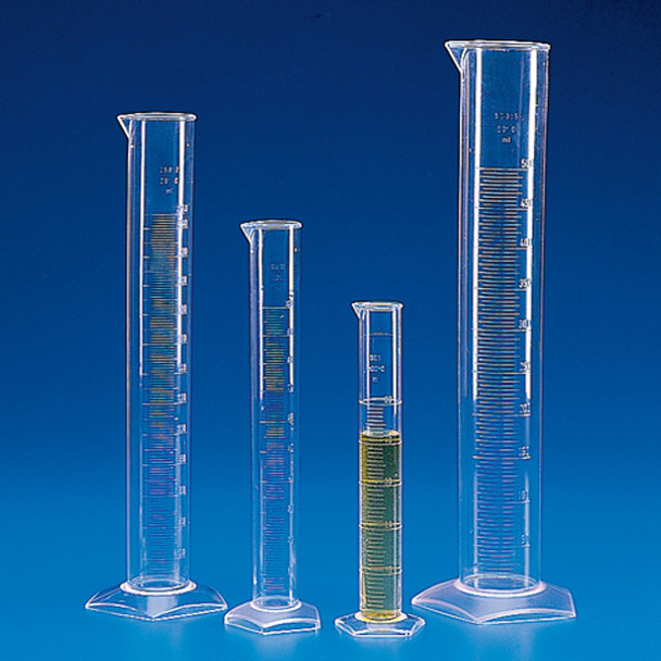 Graduated Cylinder, PMP (TPX), Molded Graduations, 500mL