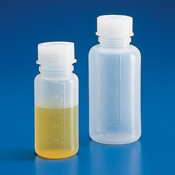 Bottle with Screwcap, Wide Mouth, LDPE, Graduated, 50mL