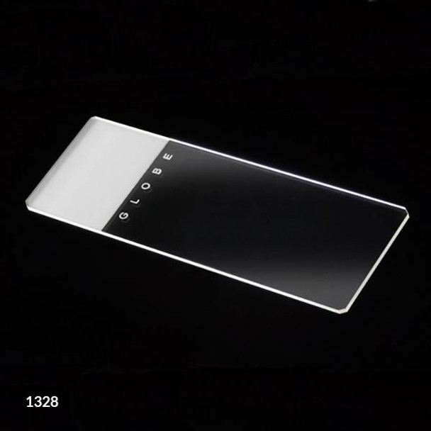 Microscope Slides, Glass, 25 x 75mm, 90?ø Ground Edges with Safety Corners, Frosted, 1 End, Both Sides, 72/Box, 2 Boxes/Case (1 Gross)