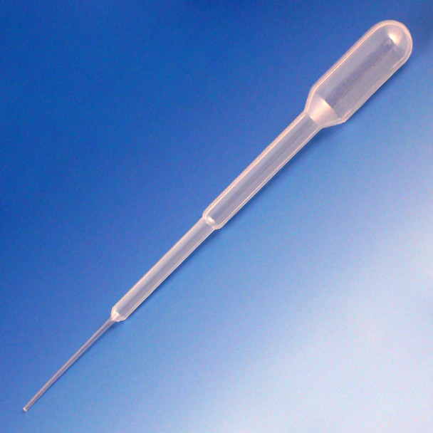 Transfer Pipet, 1.5mL, Fine Tip, 104mm, STERILE, Individually Wrapped