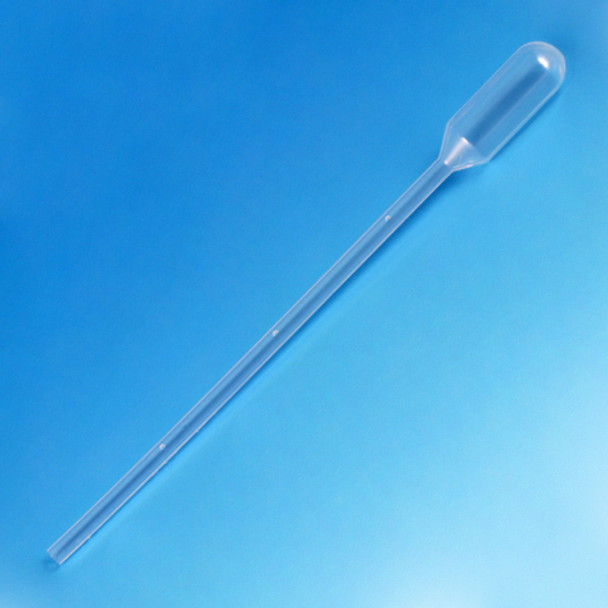 Transfer Pipet, 1.5mL, Pediatric, Graduated to 0.3mL, 115mm, STERILE, Individually Paper Peel Wrapped, 100/Bag, 5 Bags/Unit