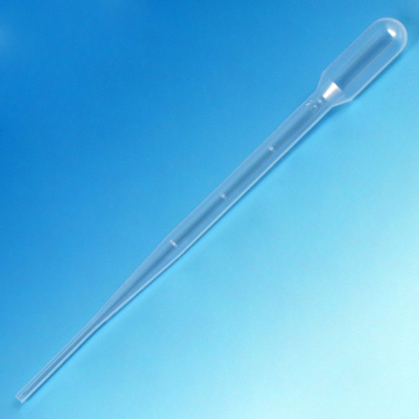 Transfer Pipet, 5.0mL, Blood Bank, Graduated to 2mL, 155mm, STERILE, 20/Pack, 25 Packs/Unit