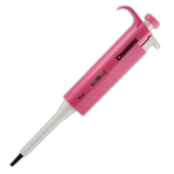 Pipette, Diamond, Fixed Volume, 10uL, Pink