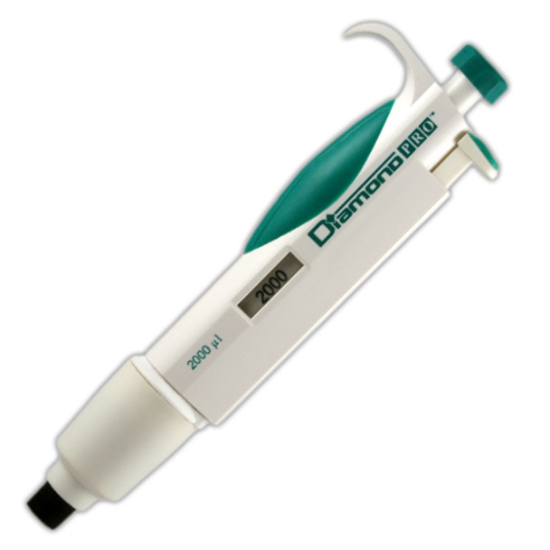 Pipette, Diamond PRO, Fixed Volume, 2000uL (2mL), Light Green