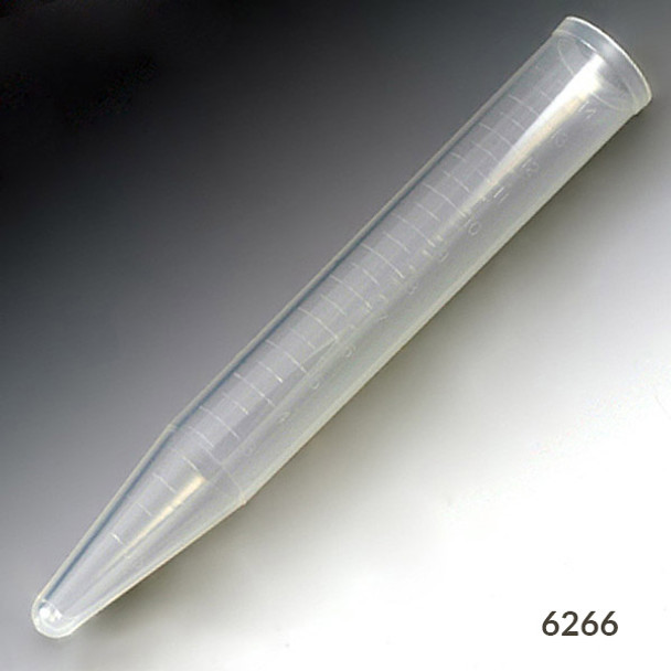 Centrifuge Tube, 15mL, PP, Molded Graduations, 100/Dispenser Box