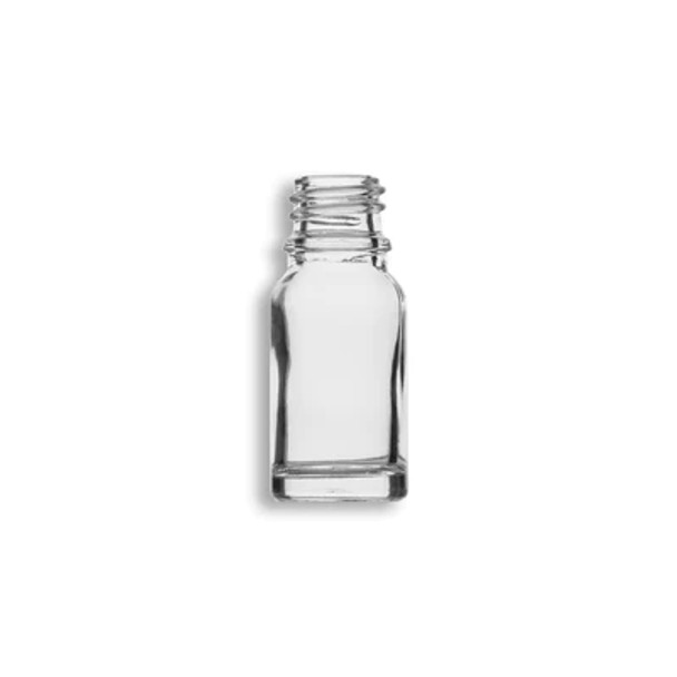 10ml Clear Euro Round Glass Bottle- Case of 192