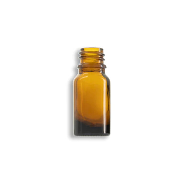 10ml Amber Euro Round Glass Bottle- Case of 192