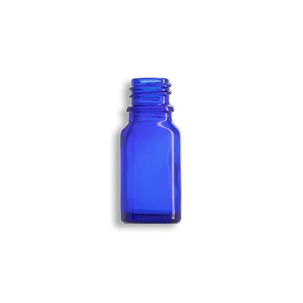 10ml Blue Euro Round Glass Bottle- Case of 192