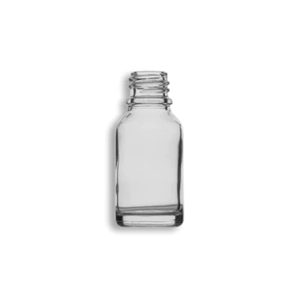 15ml Clear Euro Round Glass Bottle- Case of 156