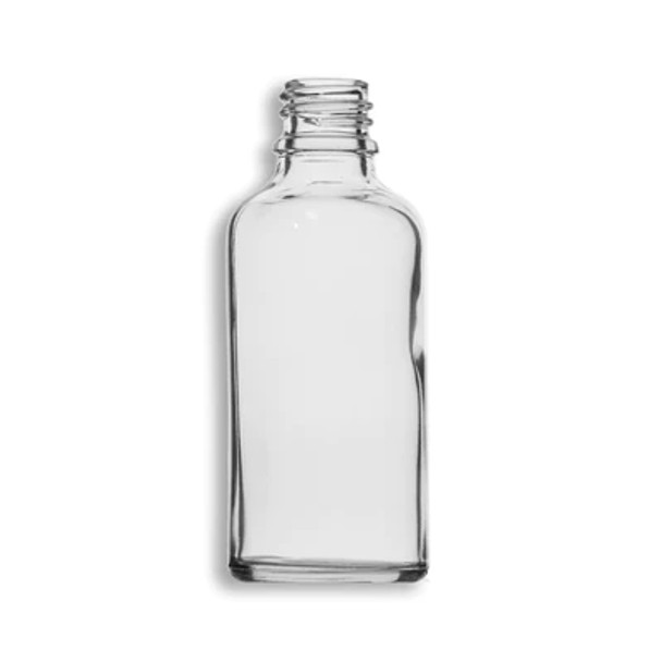 50ml Clear Euro Round Glass Bottle- Case of 264