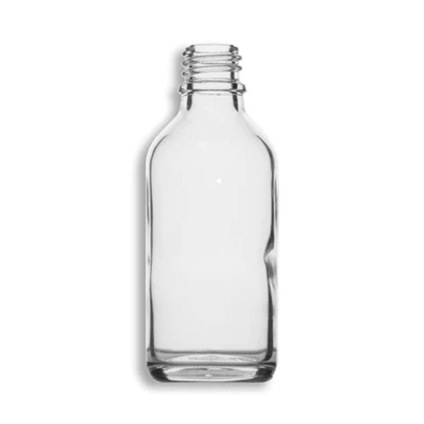 60ml Clear Euro Round Glass Bottle- Case of 80