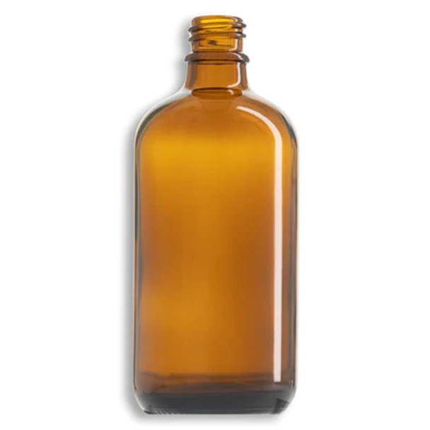 120ml Amber Euro Round Glass Bottle- Case of 126