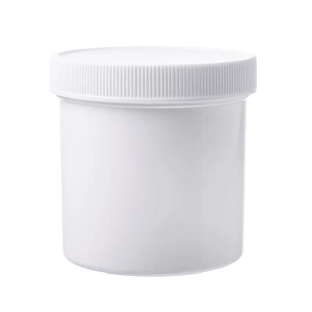 White Wide-Mouth Threaded Jars # 6 Oz. 70 mm cap - Pkg/48