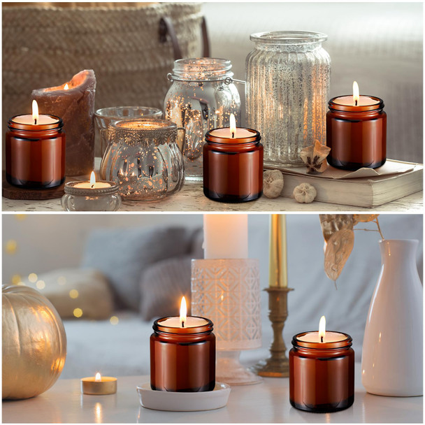 36 Pcs 4 oz Glass Jars with Lids Leakproof Round Airtight Jars Empty Cosmetic Jars with Inner Liners Lid for Storing Lotions Powder Ointments Candle Making (Black,Amber) 36 Pcs 4 oz Glass Jars with Lids Leakproof Round Airtight Jars Empty Cosmetic Jars with Inner Liners Lid for Storing Lotions Powder Ointments Candle Making (Black,Amber)