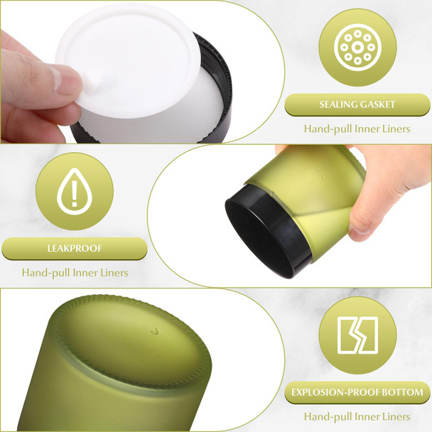 24 Pcs 4 oz Glass Jars with Lids Leakproof Round Airtight Jars Empty Cosmetic Jars with Inner Liners Lid for Storing Lotions Powder Ointments Candle Making (Pea Green) 24 Pcs 4 oz Glass Jars with Lids Leakproof Round Airtight Jars Empty Cosmetic Jars with Inner Liners Lid for Storing Lotions Powder Ointments Candle Making (Pea Green)