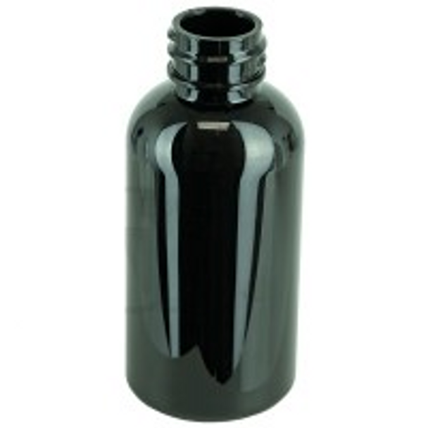 2 oz Dark Amber Boston Round PET Plastic Bottle 20-410 Case of 1120