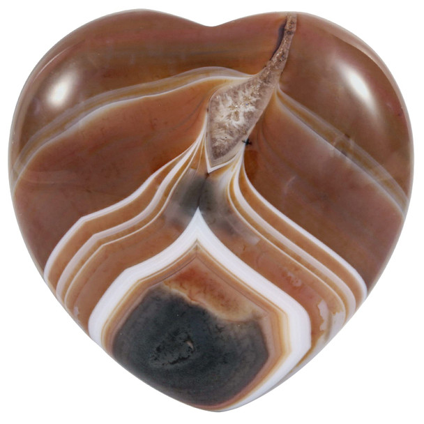 Rockcloud Healing Crystal 1.6 inch Carnelian Heart Love Carved Palm Worry Stone Chakra Reiki Balancing