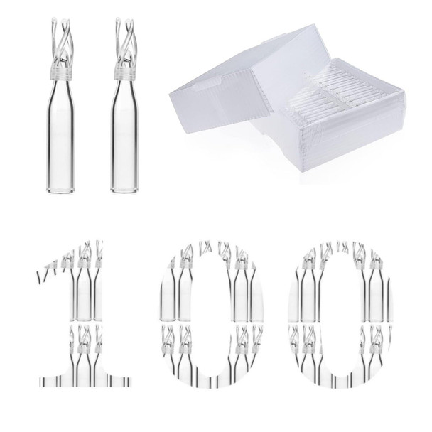 Polyspring Insert Clear Glass, 6mm Insert Diameter,HPLC Vial Insert Volume 200µl (Pack of 100)