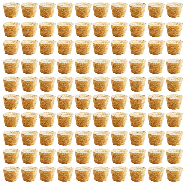 100Pcs Tapered Cork Plugs Wooden Wine Corks Stoppers Reusable Sealing Stopper for Bottle Bar DIY Crafts Kitchen Accessories (8x6x10mm)