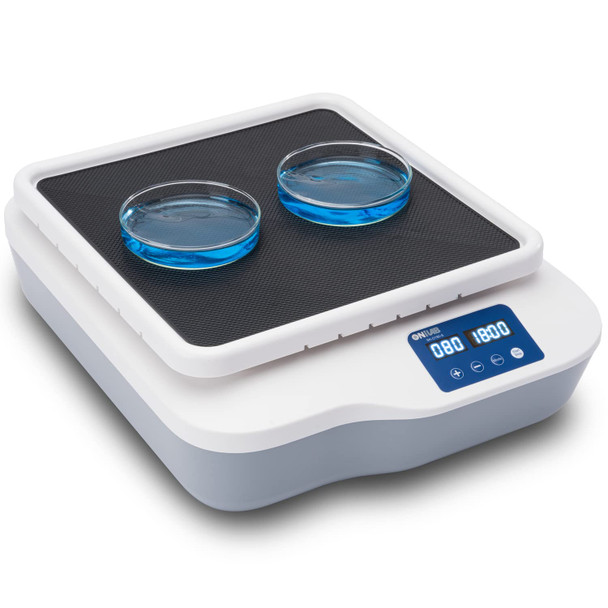 Digital Orbital Shaker Adjustable Speed 40-200RPM,Capacity 2KGS, Orbital Rotator Shaker with Continuous Mode(Set time to Zero) or Timer Mode, LCD Display Speed and time, Labs and Classrooms