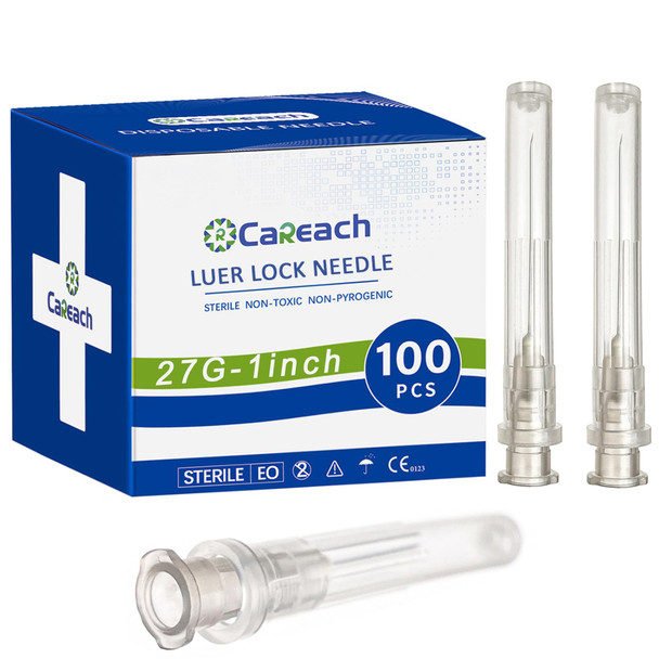100pcs 27Gauge 1 inch Needles for Lab Accessories, Measuring and Refilling Inks