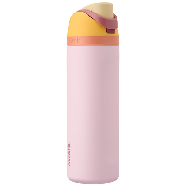 Owala FreeSip Insulated Stainless Steel Water Bottle with Straw for Sports and Travel, BPA-Free, 24 Ounce, Candy Store