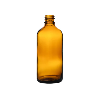 100 ml Glass Euro Round Bottle with 18 mm Neck Finish