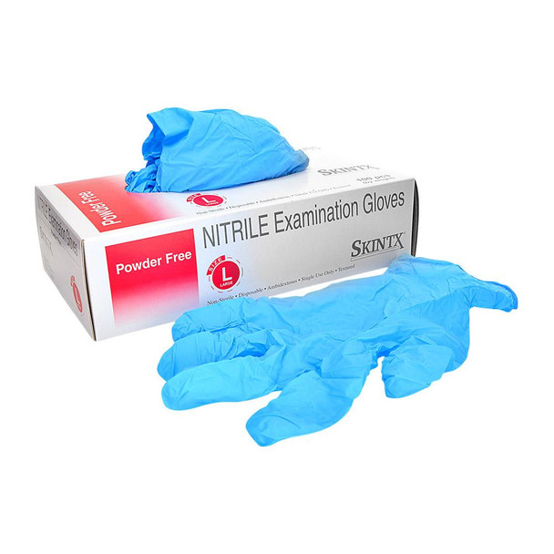 Skintx Nitrile Powder-Free Gloves - 100 Count