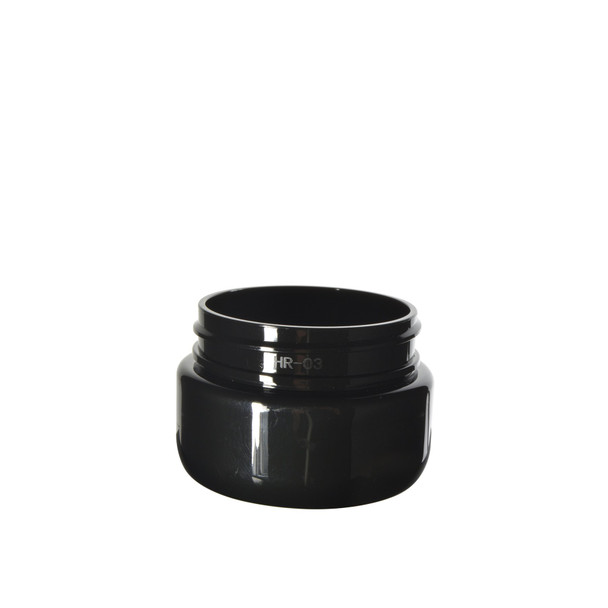 Black Plastic Child Resistant Jar Symmetric Jar 2 oz - 600 Count
