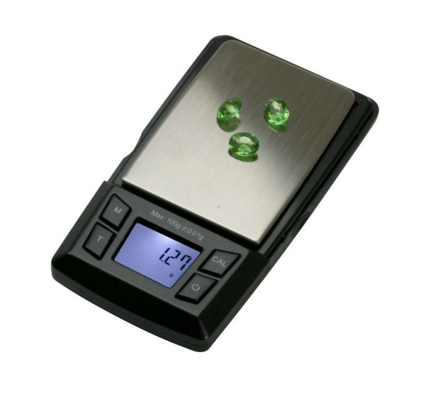 American Weigh Scales AERO-100 Pocket Size Digital Scale with Expansion Tray, 100gm Capacity