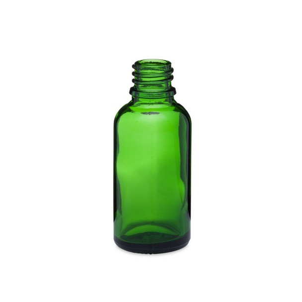 ($.63 ea) 1 oz Green Glass Euro Dropper Bottles- Case of 360