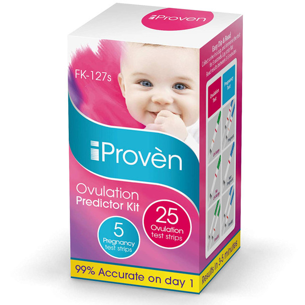 Best Ovulation Predictor Kit - 25 Ovulation Test Strips and 5 Pregnancy Test Strips - Fertility Test for Women - for Trying to Conceive Couples - Ovulation Tests for Women - FK-127s 2020