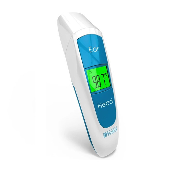 iProven Medical Thermometer - Digital Thermometer for Fever - Temperature Measurements via Forehead and Ear - Pouch, Batteries, and Quick Start Guide Included - Thermometer DMT-316