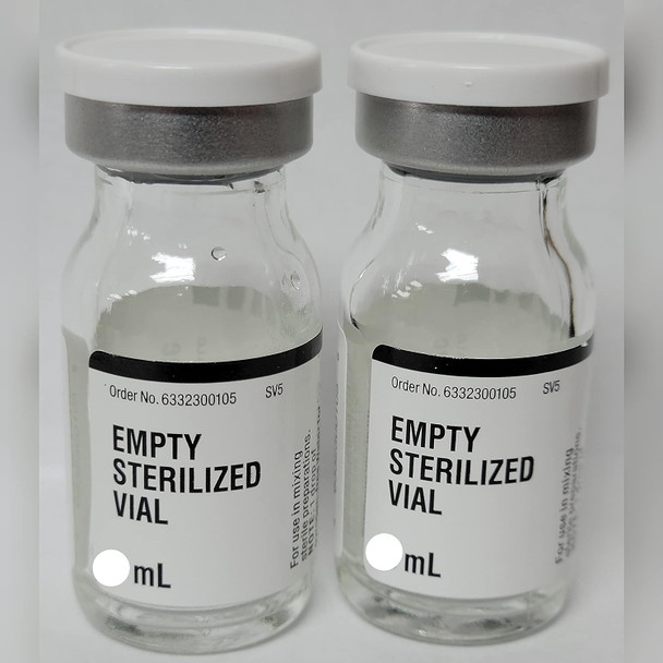 2 Pack Sterile Empty Vials 10ml by Hospira