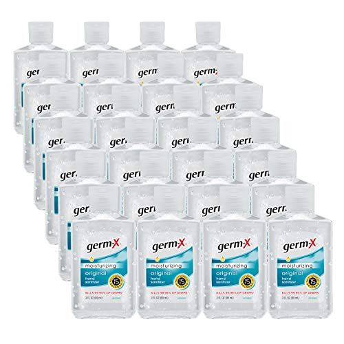 Germ-x Germ-x Original Hand Sanitizer, 3.0 Fluid Ounce Bottles, 72 Fl oz, Contains 24 2oz Individual Bottles