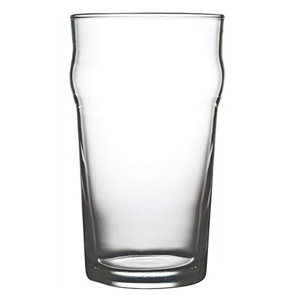 20 oz Imperial Nonic Pint Glass - 3 1/2" x 3 1/2" x 6" - 6 count box - Restaurantware 20 oz Imperial Nonic Pint Glass - 3 1/2" x 3 1/2" x 6" - 6 count box - Restaurantware