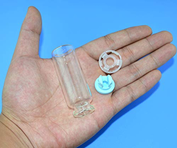 20ml Glass Bottle/Vial with Silicone Cap and Plastic Buckle (20ml bottle-10Pcs)