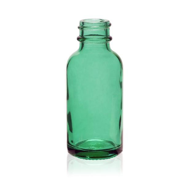 1 oz Caribbean Green Glass Bottle with 20-400 Neck Finish