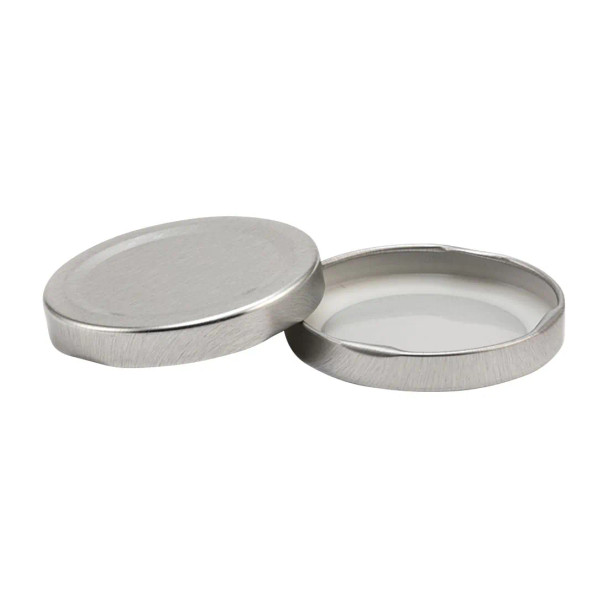 58-2020 Silver Metal Lug Lid- Bag of 200