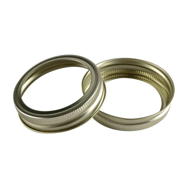 Canning Jar Rings - Regular Mouth Mason Bands Only (Gold)- Bag of 200