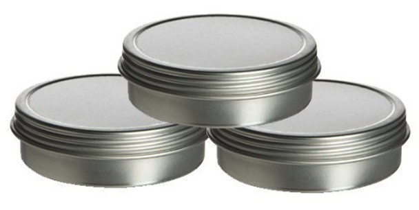 1/2 oz Shallow Round Tin Container with Slip Cover