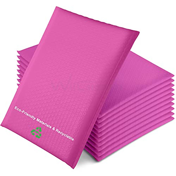 #0 240PCS 6x10.5 Inches Poly Bubble Mailers, Padded Envelopes Bags with Peel and Seal for Gift, PPE Products, Packing and Shipping, Keep Safe and Protected, Pink