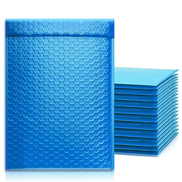 25pcs #0 7x10" Poly Bubble Mailers Padded Envelopes Retailer Shipping Bags with Waterproof Self Seal Strip - Blue