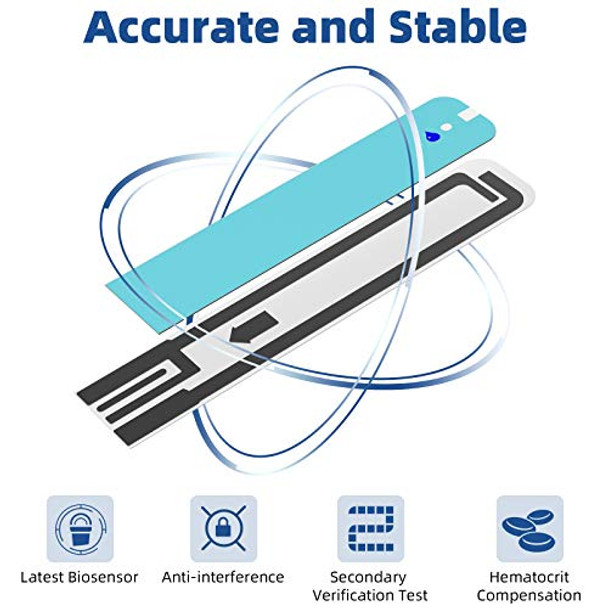 Metene TD-4116 Blood Glucose Test Strips, 100 Count Blood Sugar Test Strips for Diabetes, Use with Metene TD-4116 Blood Glucose Monitoring System Only Metene TD-4116 Blood Glucose Test Strips, 100 Count Blood Sugar Test Strips for Diabetes, Use with Metene TD-4116 Blood Glucose Monitoring System Only