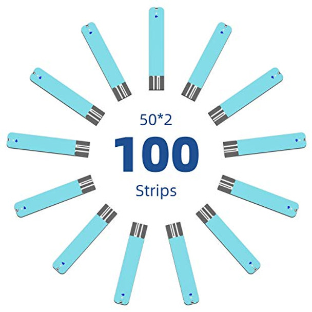 Metene TD-4116 Blood Glucose Test Strips, 100 Count Blood Sugar Test Strips for Diabetes, Use with Metene TD-4116 Blood Glucose Monitoring System Only Metene TD-4116 Blood Glucose Test Strips, 100 Count Blood Sugar Test Strips for Diabetes, Use with Metene TD-4116 Blood Glucose Monitoring System Only